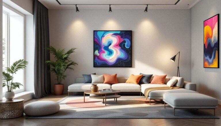 Nos astuces déco pour un salon digne d’une vraie galerie d’art en 2026 !