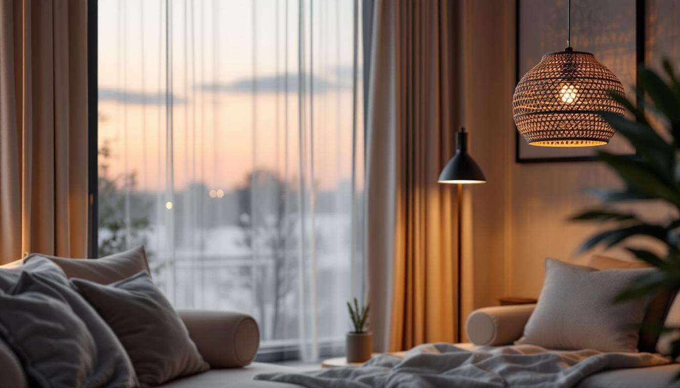 C’est la fin pour le rotin : cette matière tendance illumine l’éclairage cet hiver