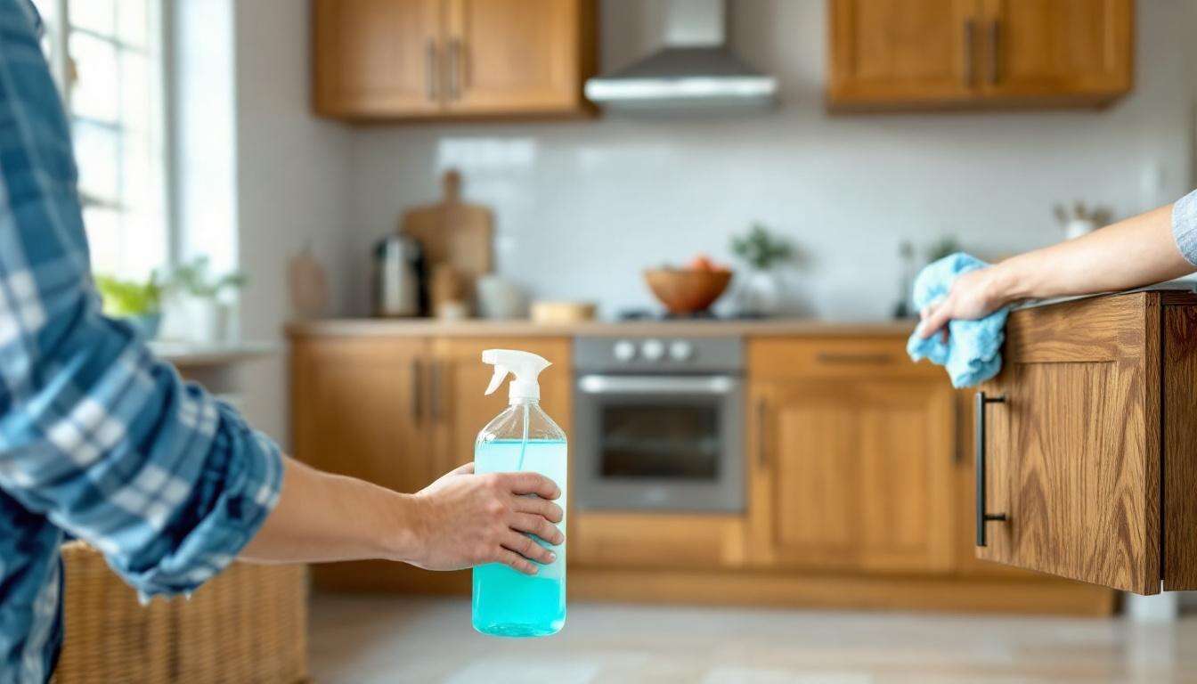 De la graisse séchée sur les meubles de cuisine ? Cette méthode fonctionne en une minute