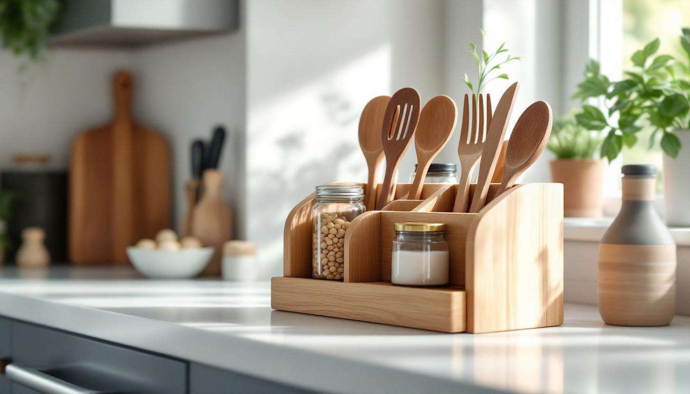 Cet accessoire Ikea en bois à moins de 8 € change tout si votre plan de travail est toujours en bazar