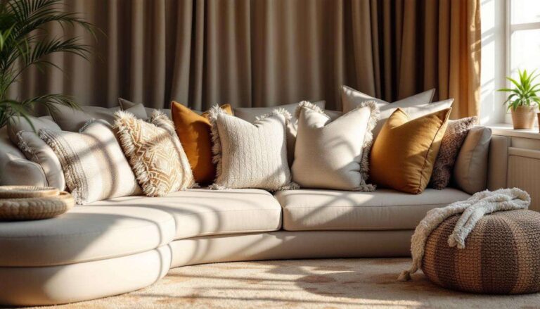 Cette règle secrète des designers pour mélanger coussins, tapis et rideaux sans que les motifs se battent