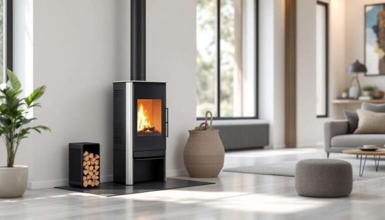 Le rêve des propriétaires de poêle à granulés enfin exaucé : cette solution design met fin à la corvée des sacs de pellets