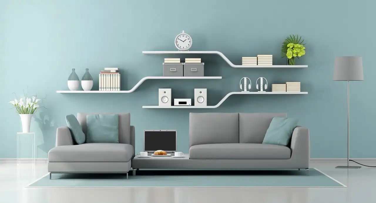 tapis avec canapé gris salon