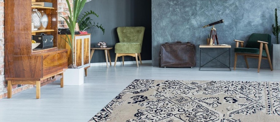 Tapis de salon en coton